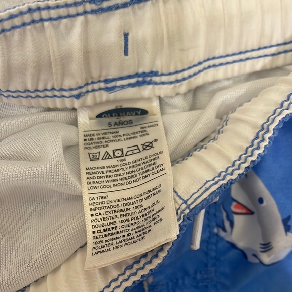 Boys Swim Trunks Bundle - Blue Shark and Black Sunrise 💙 🖤 🧡 - Picture 4 of 5